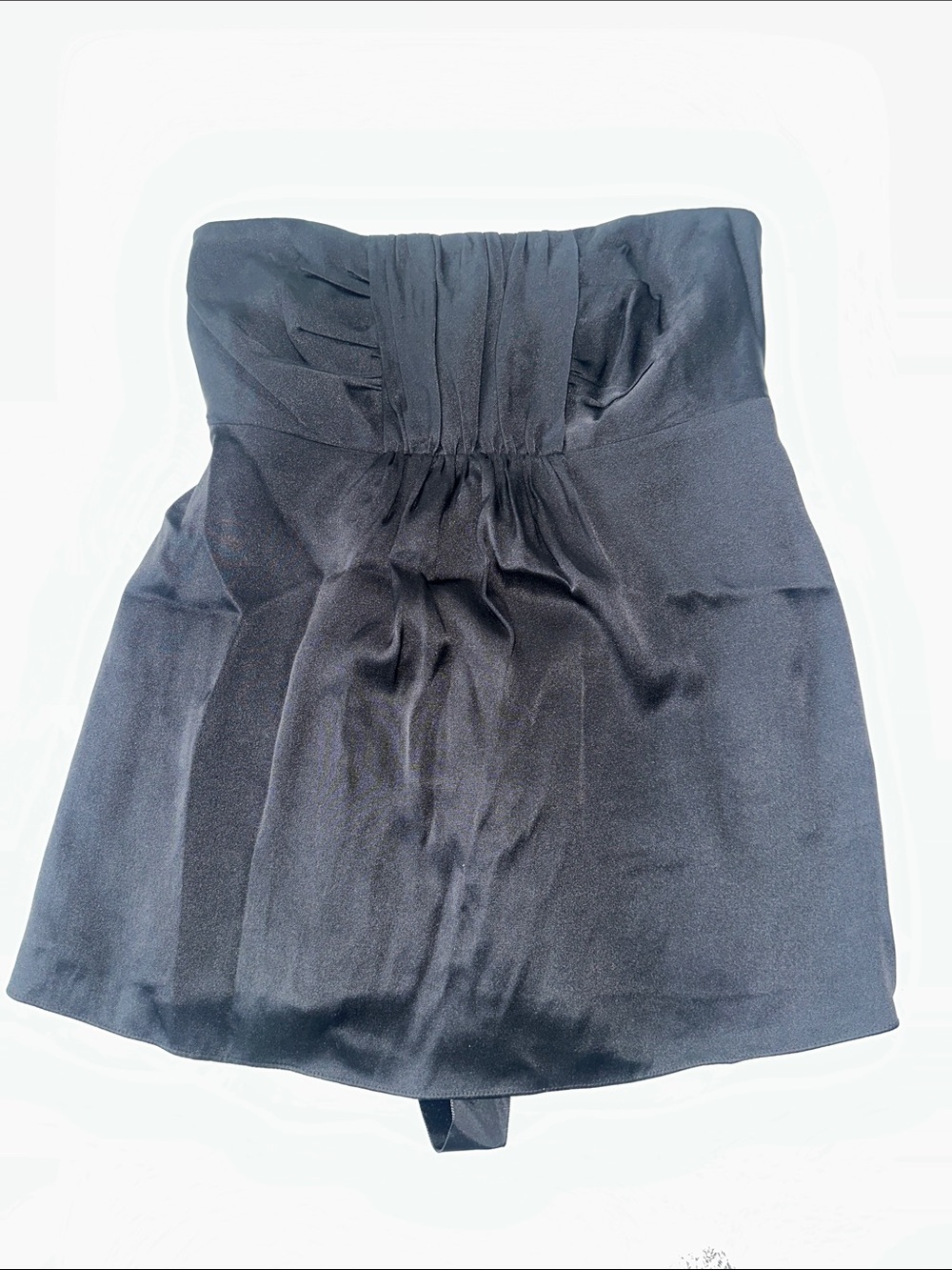 Banana Republic Women’s Strapless Black Silk Strapless Top